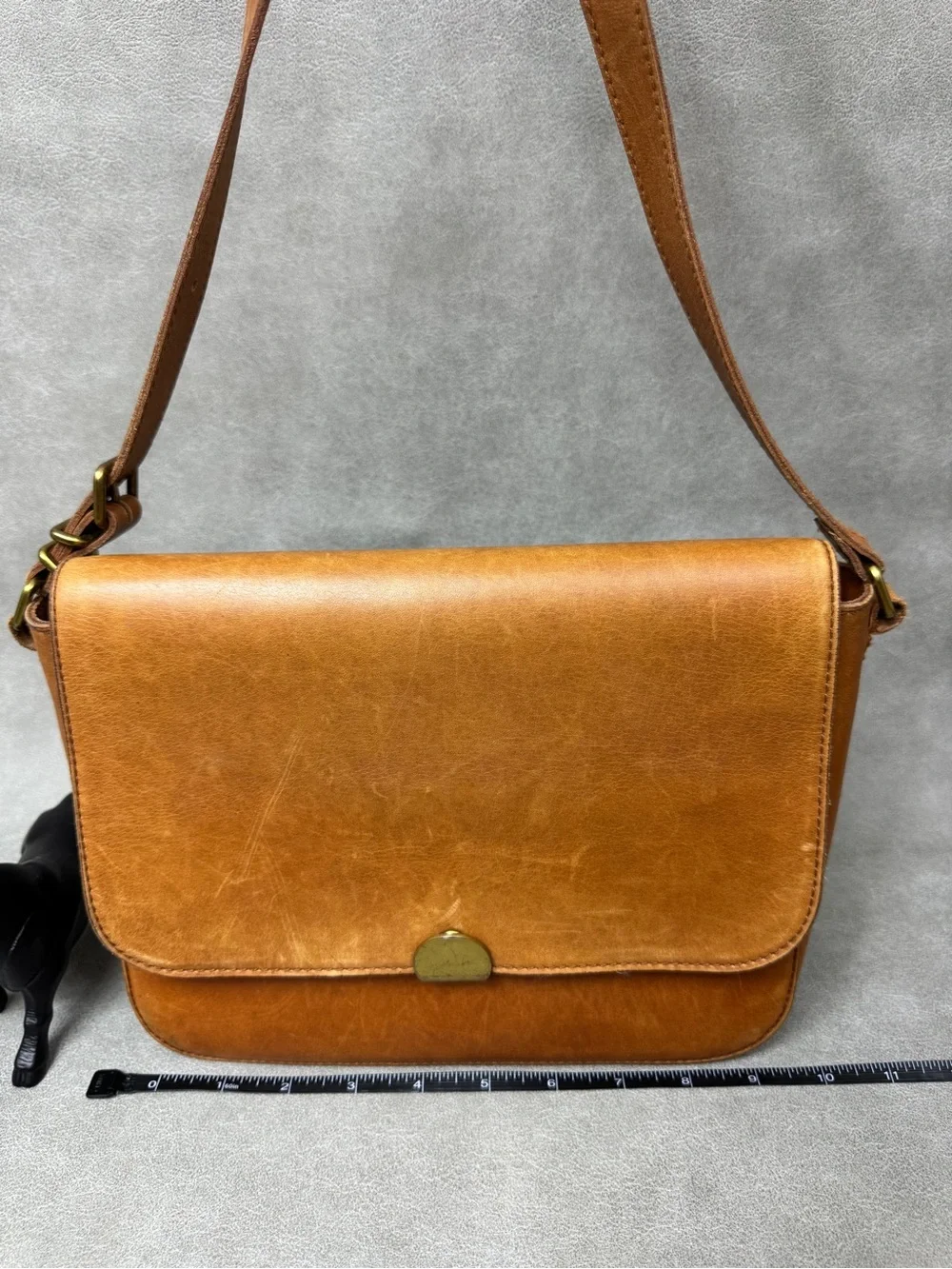 Madewell Cognac Leather Crossbody Bag
